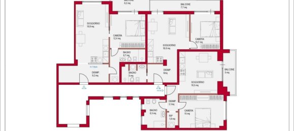 1 bedroom Apartment in Rome, Italy No. 272560 9