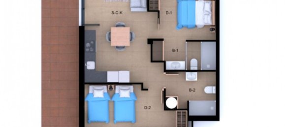 2 Schlafzimmer Wohnung in Denia, Spain, Nr. 11243 4