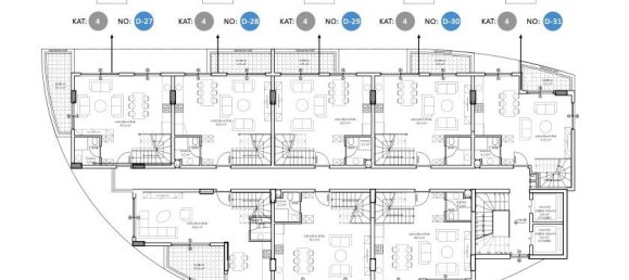 3-salle Penthouse à Oba, Turkey No. 9693 19