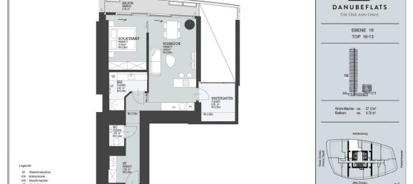 Квартира с 2 комнатами в Вена, Австрия № 151405 2