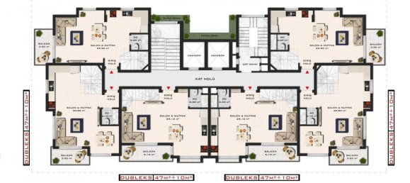 3 rooms Penthouse in Avsallar, Turkey No. 10071 13