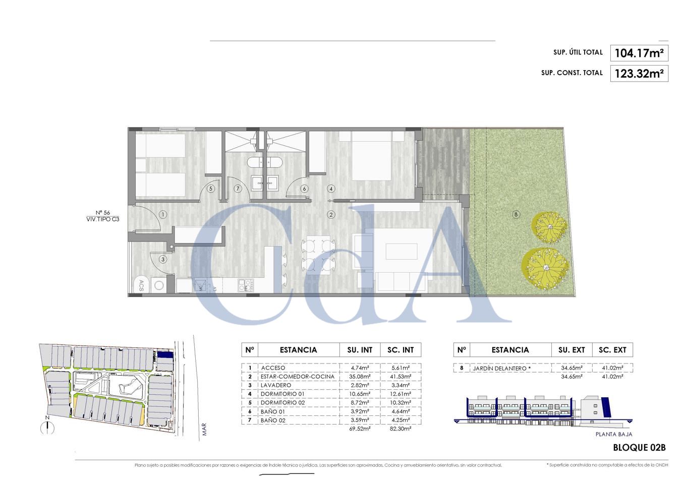 Apartamento T2 em Gran Alacant, Spain N.º 5499