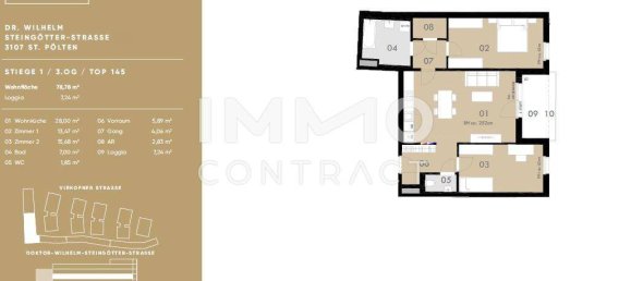 2 Schlafzimmer Wohnung in St. Pölten, Austria, Nr. 175231 13