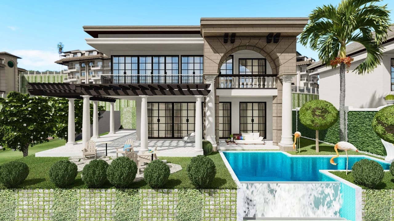 Villa 3+1 à Exodus Premium Town, Kargicak, Turkey No. 36491