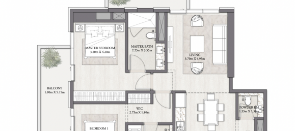 2 chambres Appartement à BEACH MANSION, Dubai, UAE No. 61120 10