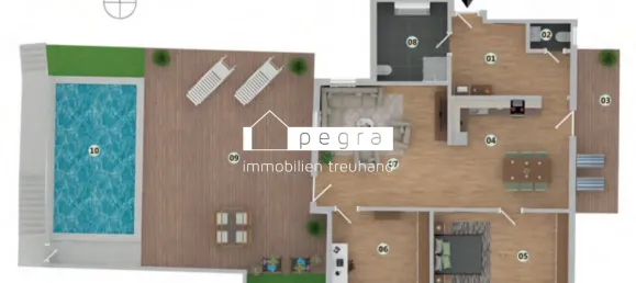 3غرفة شقة في Schonberg am Kamp, Austria رقم 227484 14