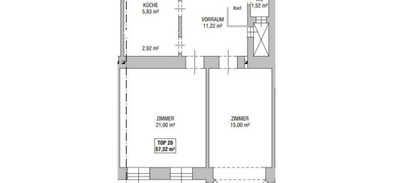 Apartamento de 2 divisões em Rudolfsheim-Funfhaus, Austria N.º 216225 24