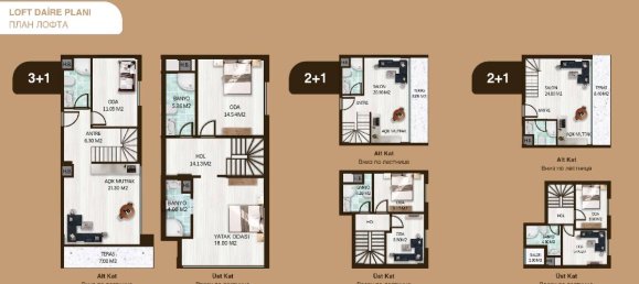 Wohnung 2+1 in Antalya, Turkey, Nr. 21798 17