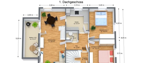Casa de 4 habitaciónes en Baden-Wurttemberg, Germany No. 39357 5