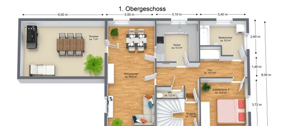 Casa de 4 habitaciónes en Baden-Wurttemberg, Germany No. 39357 9