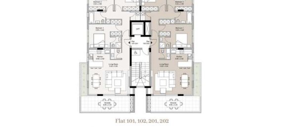 Квартира с 3 спальнями в Лимассол, Кипр № 20266 2
