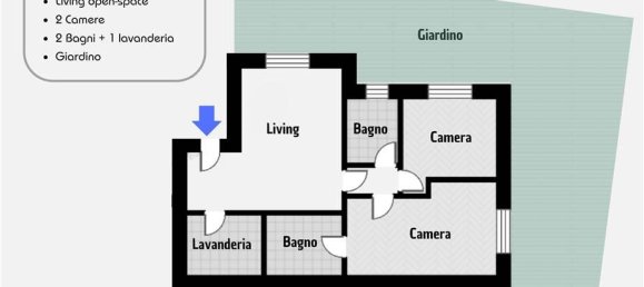 3-Zimmer Wohnung in Castelli Calepio, Italy, Nr. 116879 4