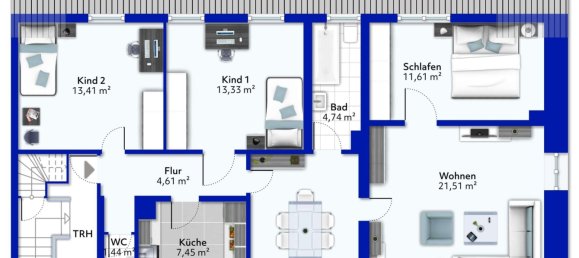 Apartamento T3 em Baden-Wurttemberg, Germany N.º 93459 2