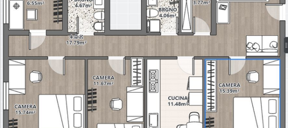 5-salle Appartement à Milan, Italy No. 252212 6