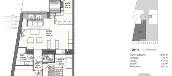 3-Zimmer Haus in Währing, Austria, Nr. 75471 14