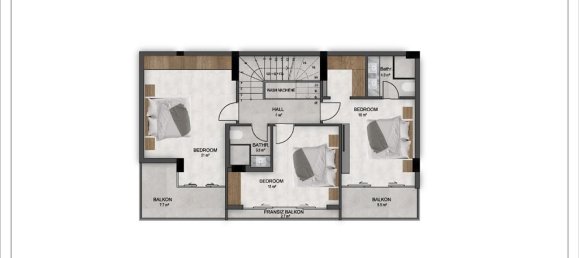 Вилла с 4 комнатами в Аланья, Турция № 10197 2