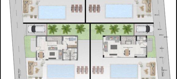Вилла с 4 комнатами в Аланья, Турция № 10197 3