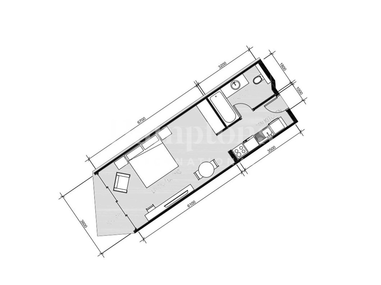 Studio à Business Bay, UAE No. 122425