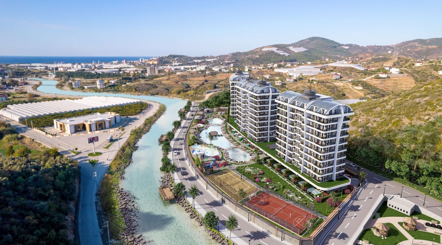 Apartamento 1+1 em Alanya, Turkey N.º 41674