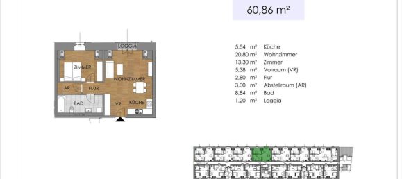 3 rooms Apartment in Bruck an der Leitha, Austria No. 111703 38