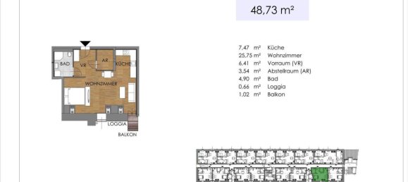 3 rooms Apartment in Bruck an der Leitha, Austria No. 111703 45