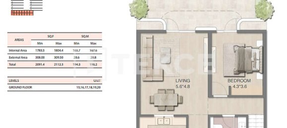 3 Schlafzimmer Wohnung in Ras Al Khaimah, UAE, Nr. 200696 6