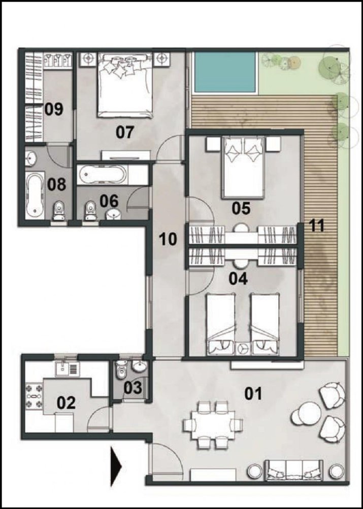 3 bedrooms Condo in New Capital City, Egypt No. 2248