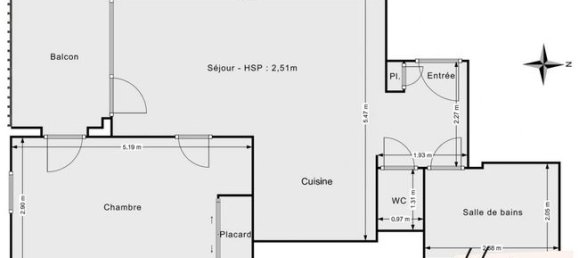 1 Schlafzimmer Wohnung in Chassieu, France, Nr. 288330 11