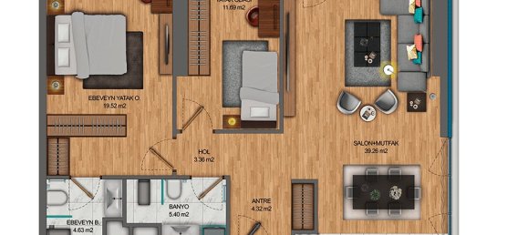 Apartment 1+1 in Kadikoy, Turkey No. 40610 12