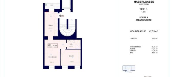 2 rooms Apartment in Ottakring, Austria No. 243928 7