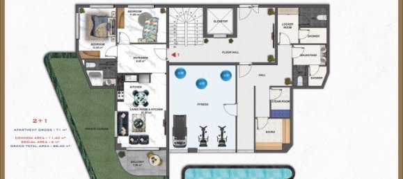 2 rooms Apartment in Alanya, Turkey No. 14915 23