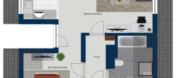 Квартира с 1 спальней в Вольфенбюттель, Германия № 261082 14
