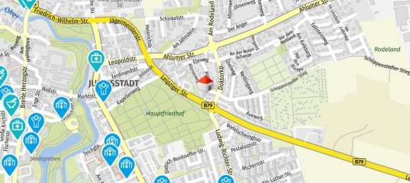 Квартира с 1 спальней в Вольфенбюттель, Германия № 261082 2