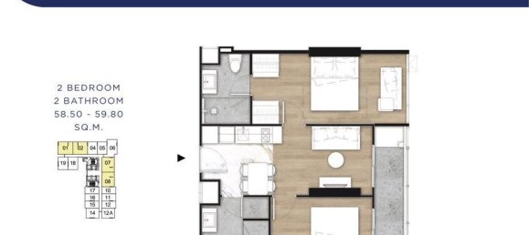 Apartamento T384 em Pattaya, Thailand N.º 60124 11
