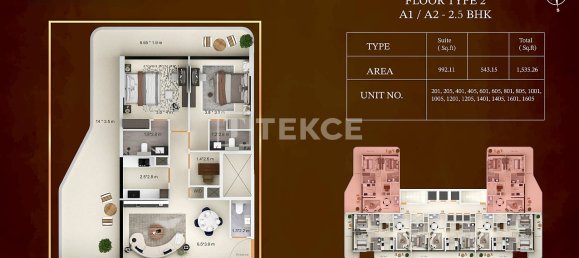 Apartamento T3 em Dubai, UAE N.º 186197 12
