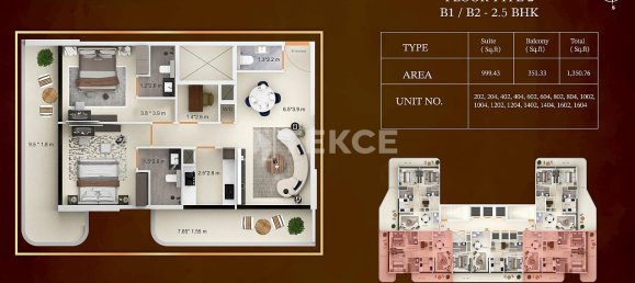 Apartamento T3 em Dubai, UAE N.º 186197 8