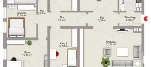 Квартира с 4 спальнями в Вормс, Германия № 15365 8