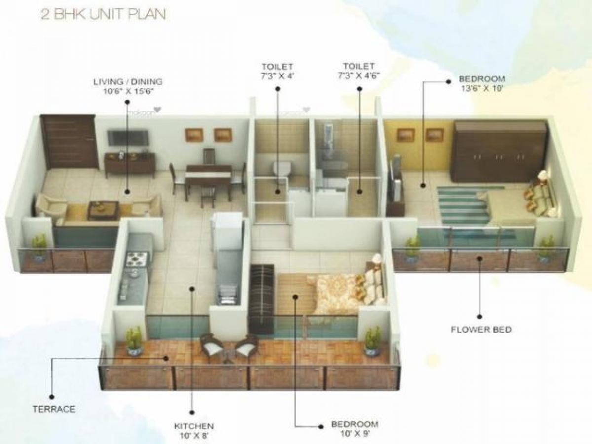 2 bedrooms House in Mumbai, India No. 63048