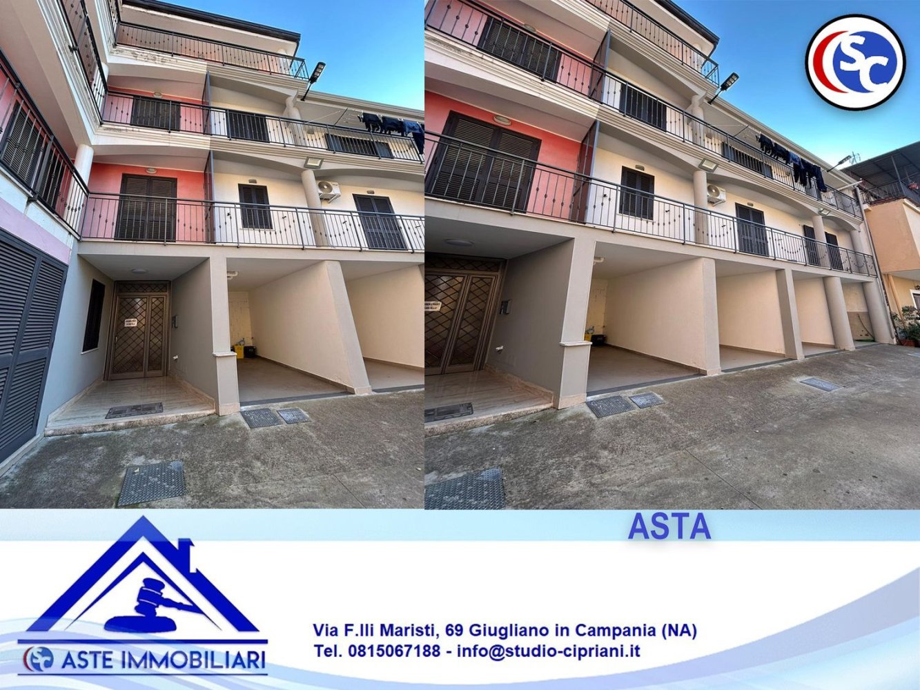 3 rooms Apartment in Marcianise, Italy No. 7585