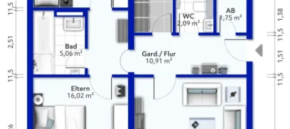 Apartamento de 2 dormitorios en Baden-Wurttemberg, Germany No. 22764 5