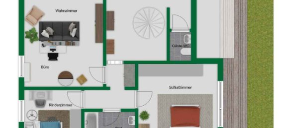 Таунхаус с 2 спальнями в Рейн-Зиг, Германия № 123542 5