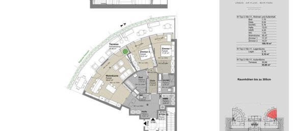 3 rooms Apartment in Leopoldstadt, Austria No. 250256 16