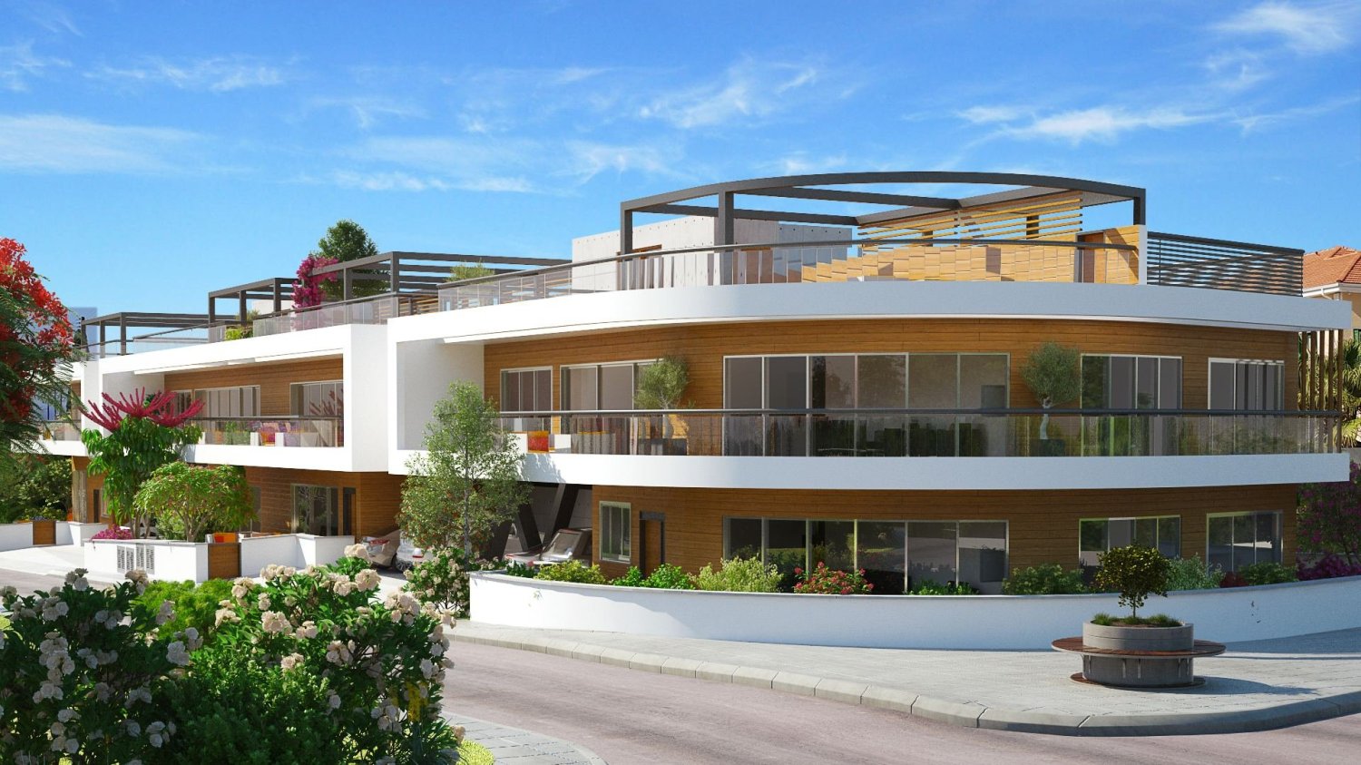 Villa de 3 dormitorios en Park Avenue Residences, Paphos, Cyprus No. 17340