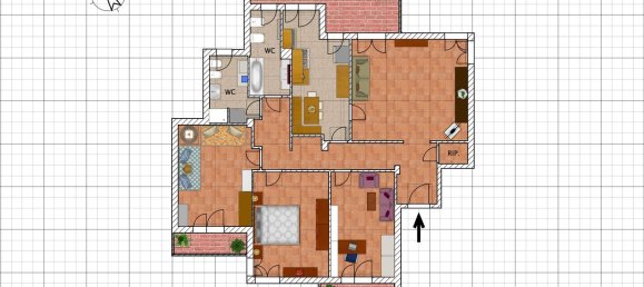 4-salle Appartement à Rome, Italy No. 152121 39