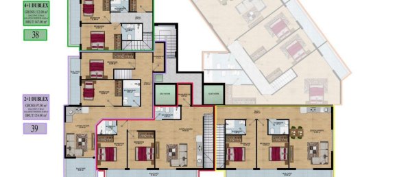 Квартира с 4 комнатами в Махмутлар, Турция № 10113 3