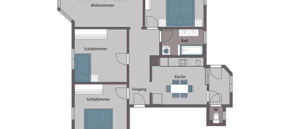 Apartamento de 3 dormitorios en Zollernalbkreis, Germany No. 111187 19