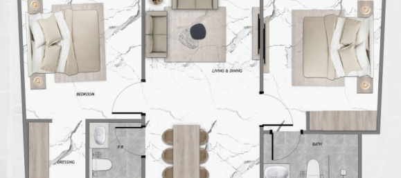 Квартира с 2 спальнями в Majan, ОАЭ № 96762 11