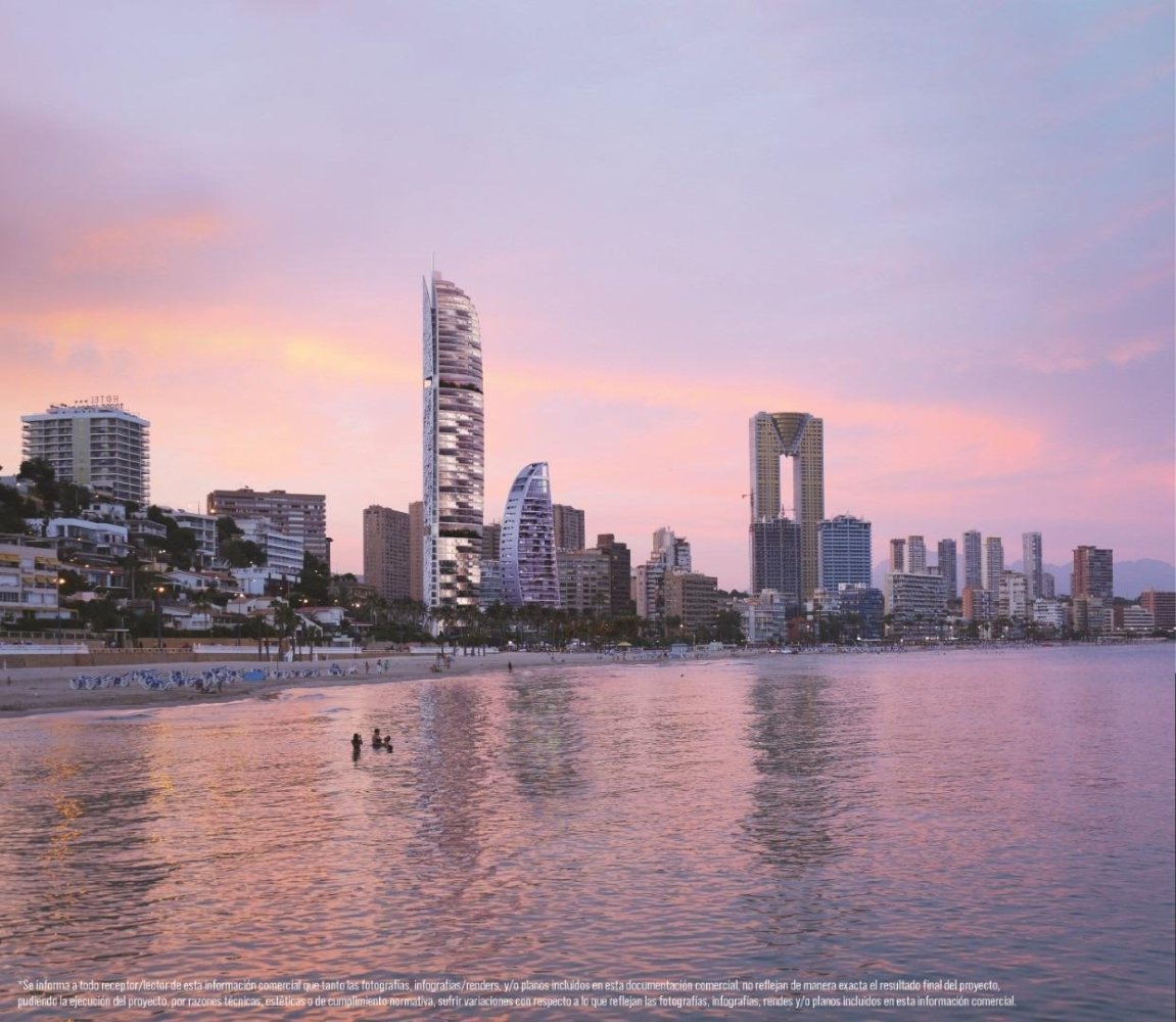 Квартира с 1 спальней в Бенидорм, Испания № 283465