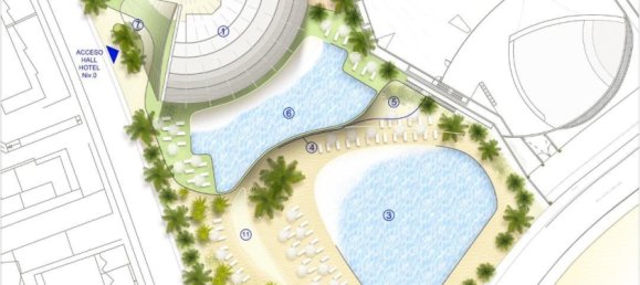 Квартира с 1 спальней в Бенидорм, Испания № 283465 5