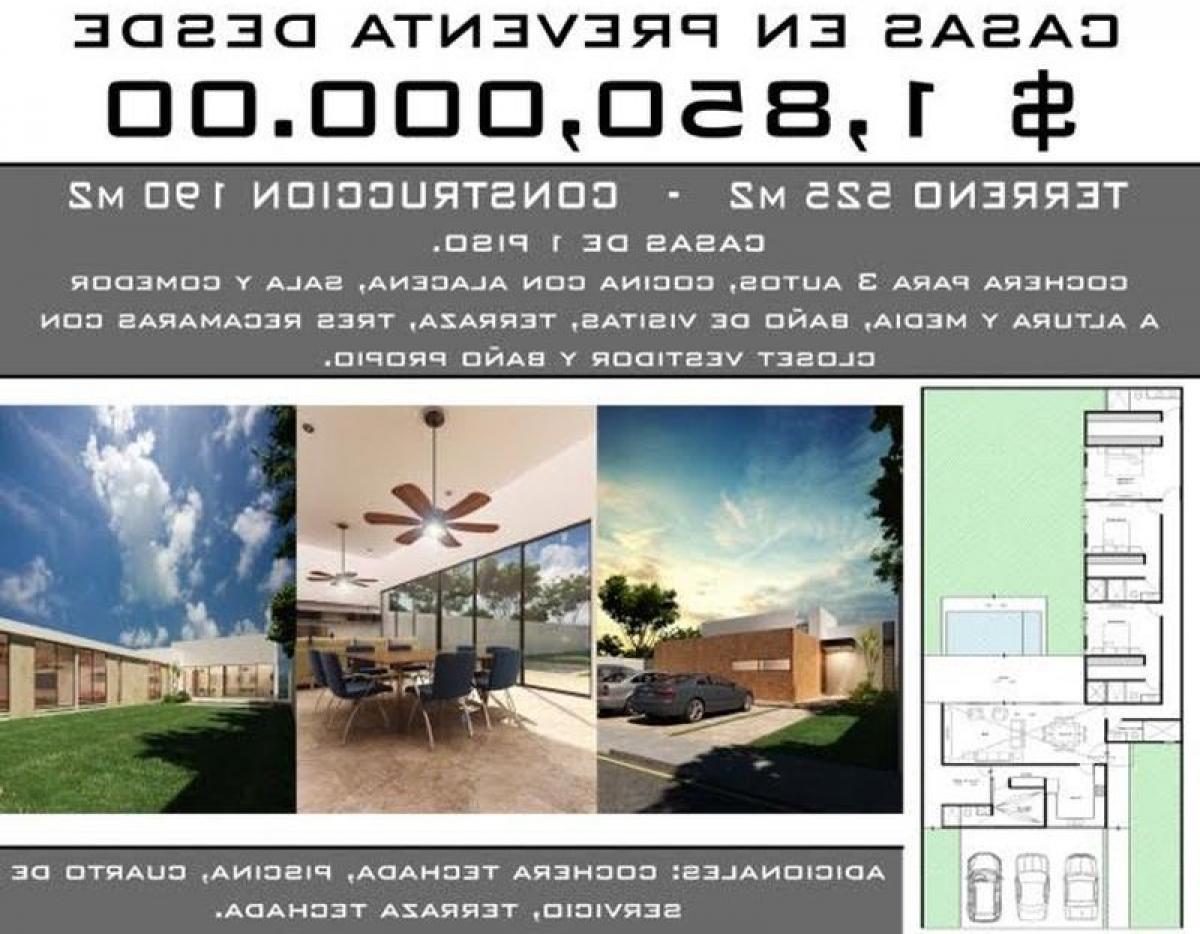 Casa de 3 dormitorios en Mérida, Mexico No. 51931